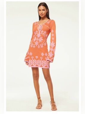 MISA - LOS ANGELES - Sahar Dress, Pink Flora Santiago. M